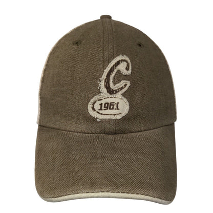 Cabela's 1961 Strapback Trucker Hat Brown OSFM Adjustable Mesh Back Vented Holes