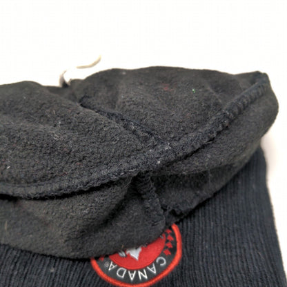 Canada Weather Gear Beanie Hat Black One Size Knitted Stretch Patriotic