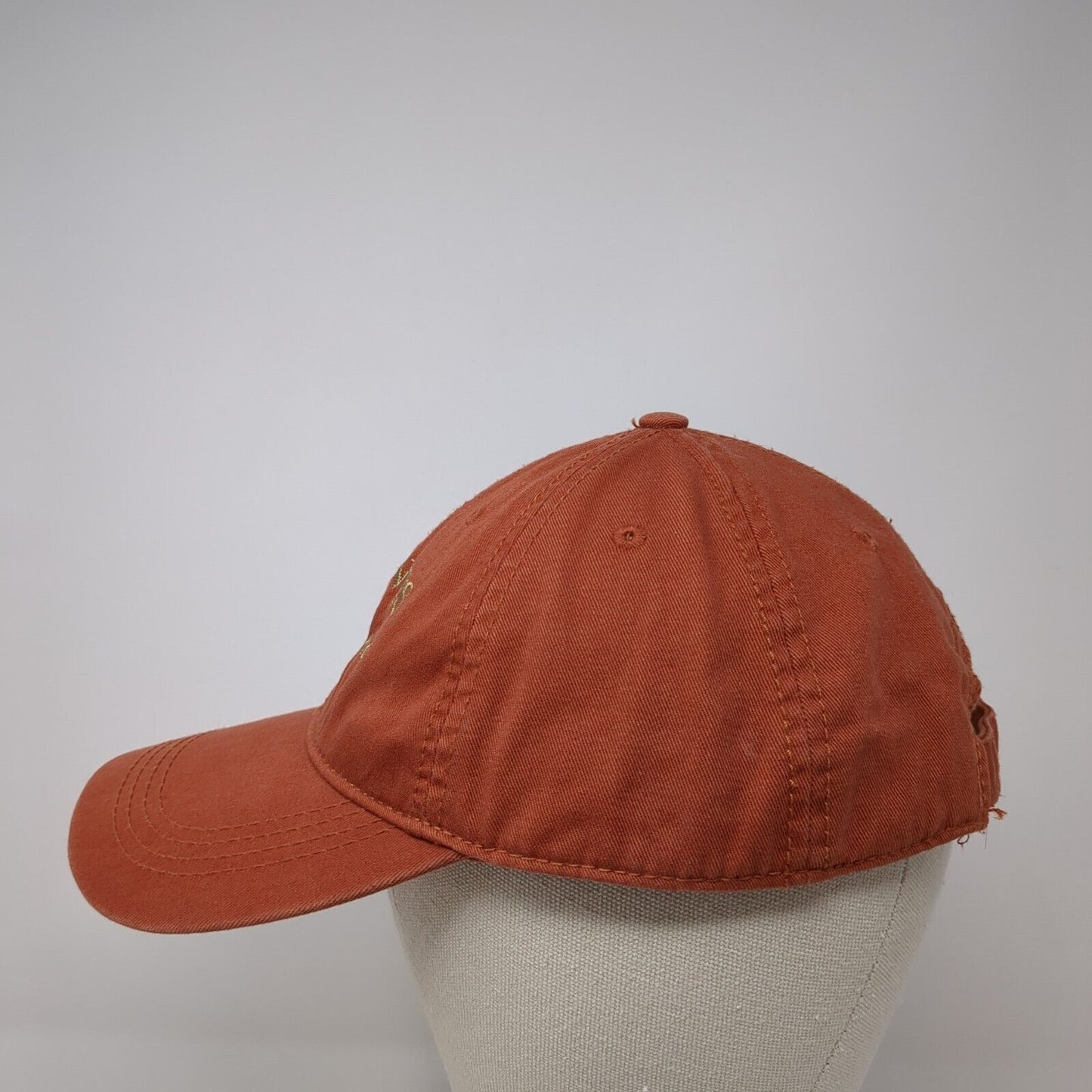 Haines Alaska Genuine Article Slideback Hat Orange Adjustable Prairie Mountain