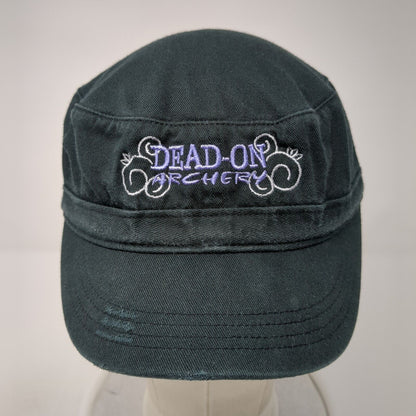 Dead-On Archery Strapback Cadet Army Cap Hat Black One Size Adjustable