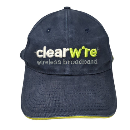 Clearwire Wireless Broadband Strapback Hat Blue One Size Adjustable Embroidered