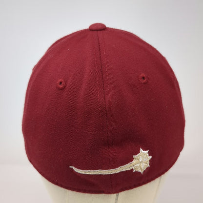 Top of the World CWI NCAA Baseball Cap Red Gold Black M One Fit Stretch Logo Hat