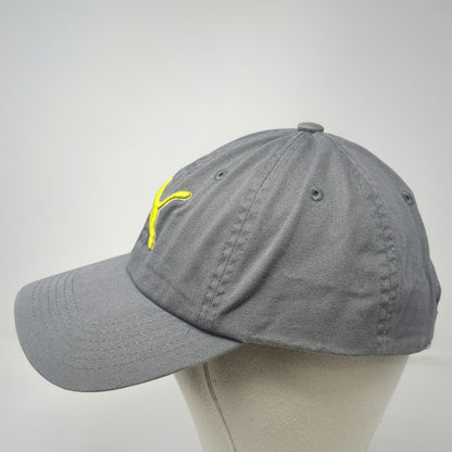 Puma Baseball Cap Gray One Size Leaping Cat Logo Cotton Slideback Buckle Hat
