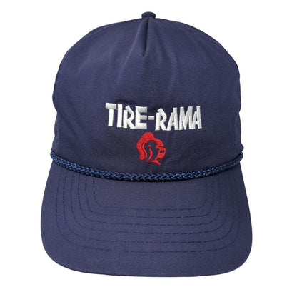 Tire-Rama Cooper Tire Slideback Hat Blue One Size Adjustable Embroidered Rope