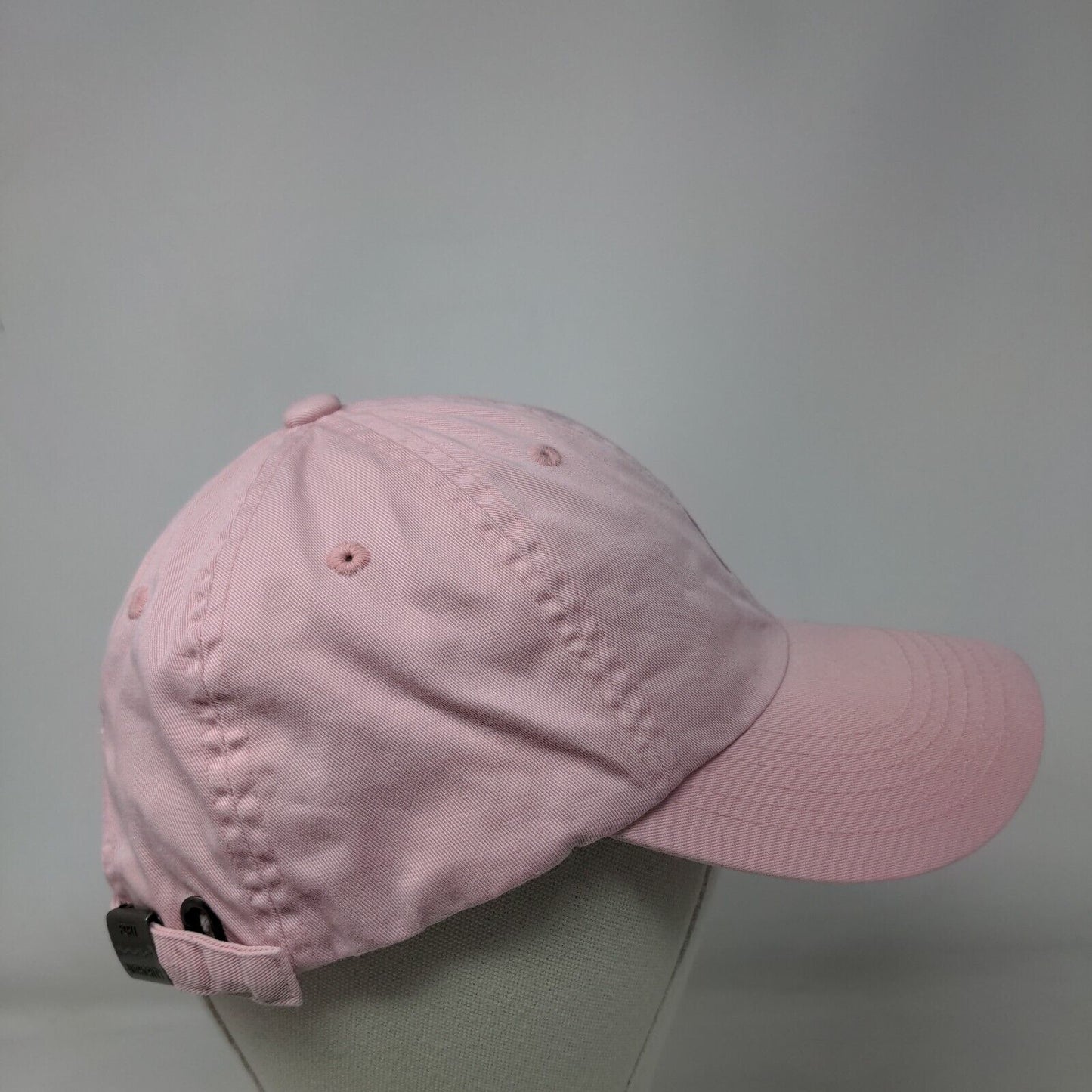 Pink Ribbon Curves Slideback Hat Pink One Size Embroidered Port Authority