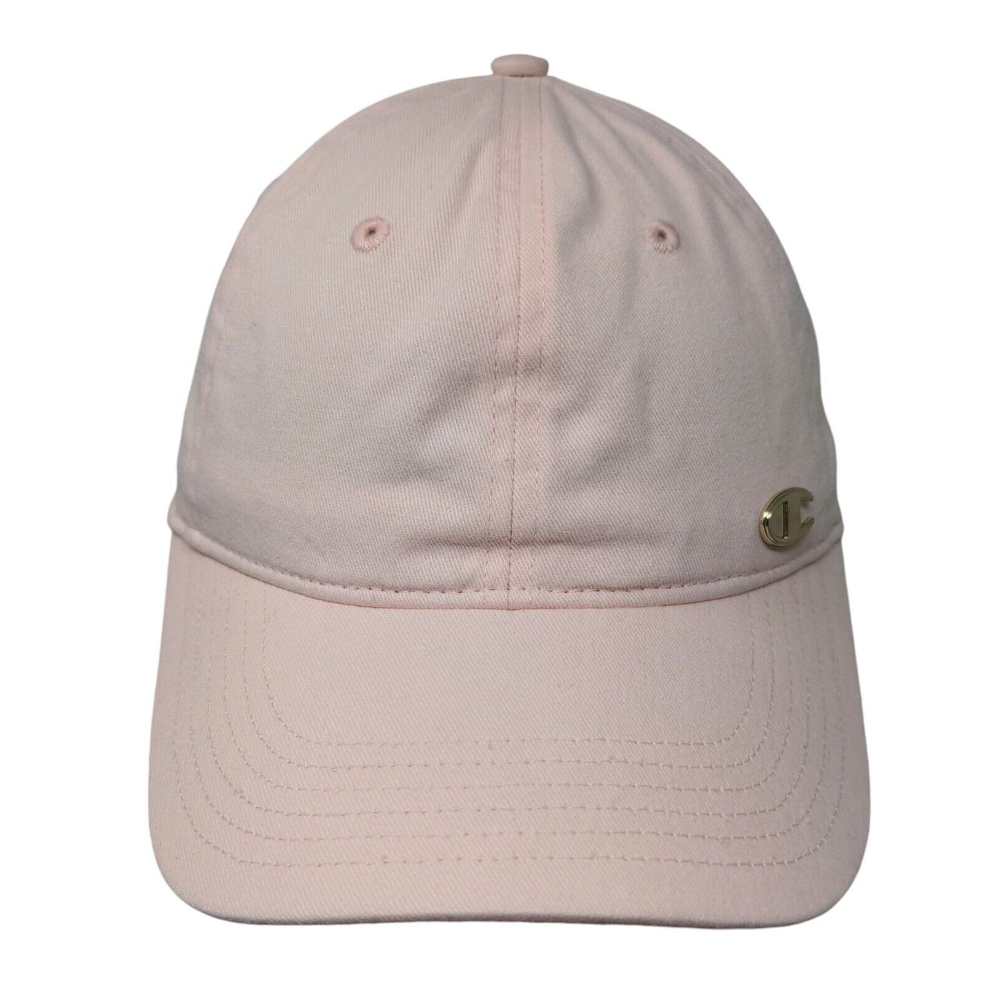 Champion C Logo Slideback Hat Pink One Size Embroidered Adjustable