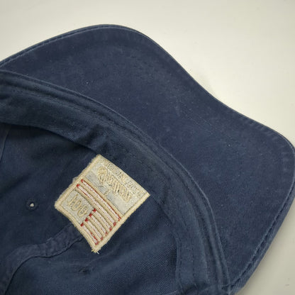 Indian Motorcycle Baseball Cap Blue One Size 100th Anniversary Strapback Hat
