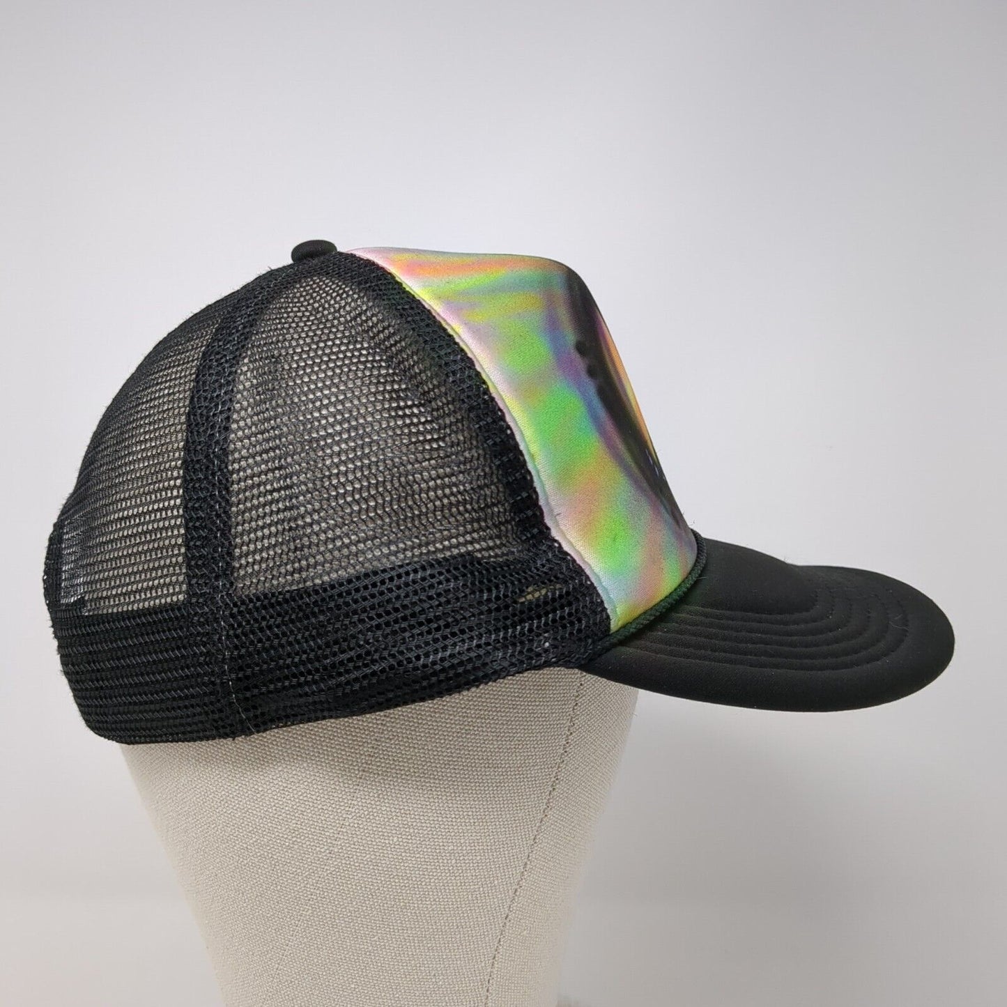 Peace Sign Snapback Mesh Back Trucker Hat Multi OSFA Tie Dye Nissun