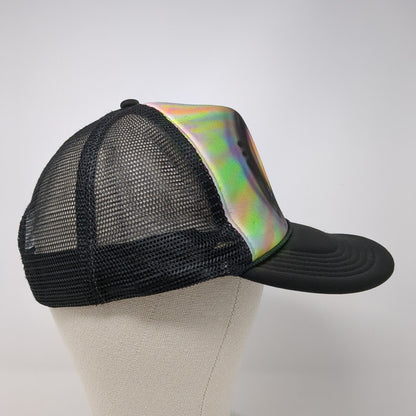 Peace Sign Snapback Mesh Back Trucker Hat Multi OSFA Tie Dye Nissun