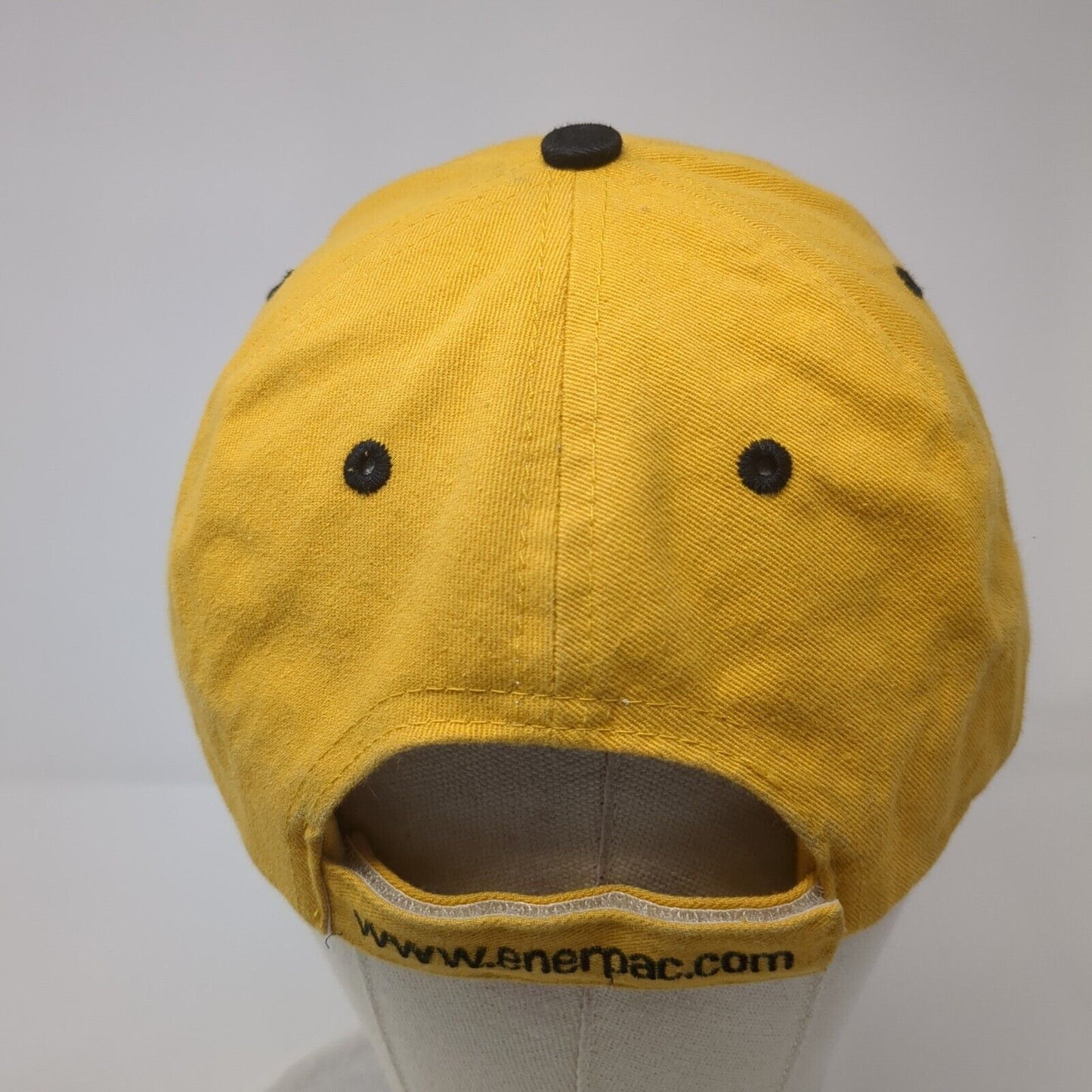 Enerpac Strapback Hat Yellow One Size Adjustable Embroidered 6 Panel