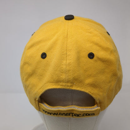 Enerpac Strapback Hat Yellow One Size Adjustable Embroidered 6 Panel