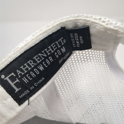 Fahrenheit Trucker Hat Blue One Size Sumter Utilities Quanta Services Heathered