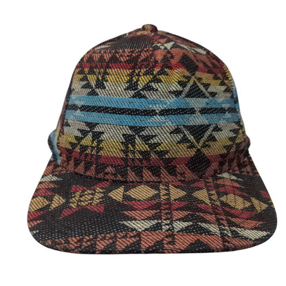 Neff Est. 2002 Snapback Hat Multicolor OSFA Adjustable Aztec 6 Panel Cotton