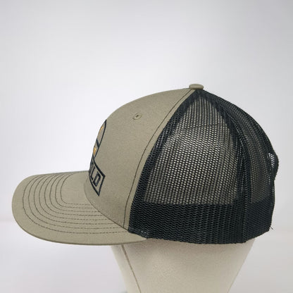 Leupold Trucker Hat Green Black Gold One Size Snapback Mesh Logo Adjustable Cap