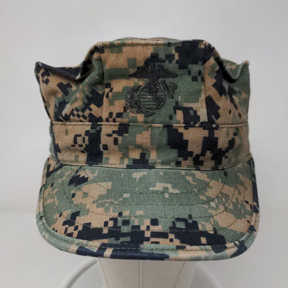 US Marine Corps Fitted Cadet Army Cap Hat Camo One Size Embroidered