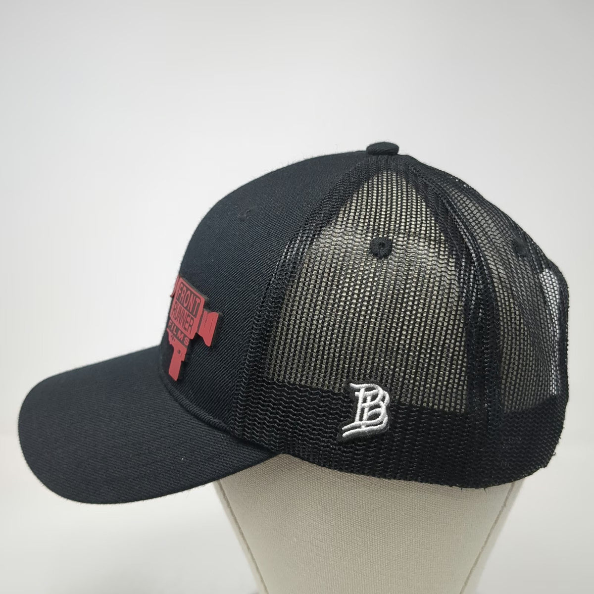 Branded Bills Trucker Hat Black One Size Mesh Back Snapback Front Runner Films
