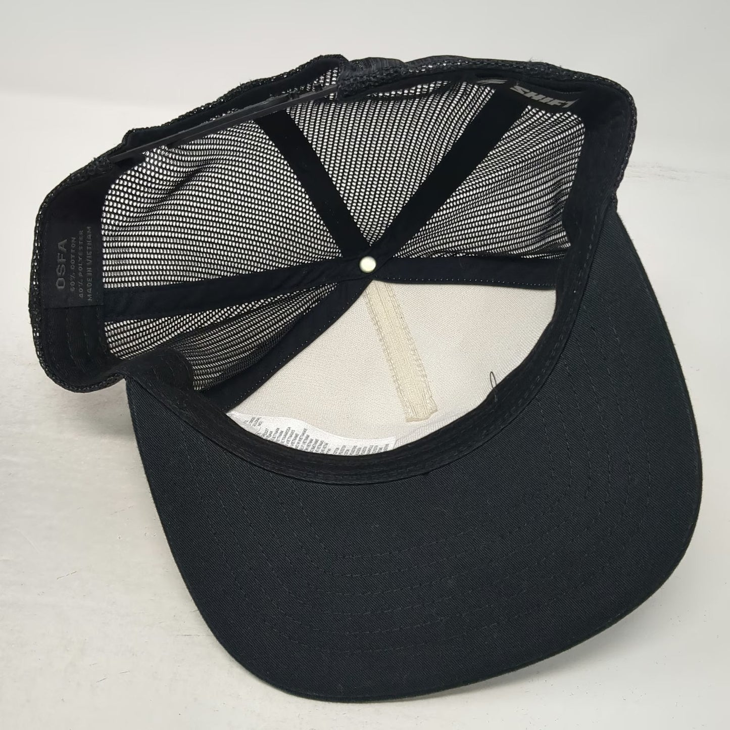 Shift Trucker Hat Black One Size Mesh Back Snapback Graphic Logo Motocross Gear