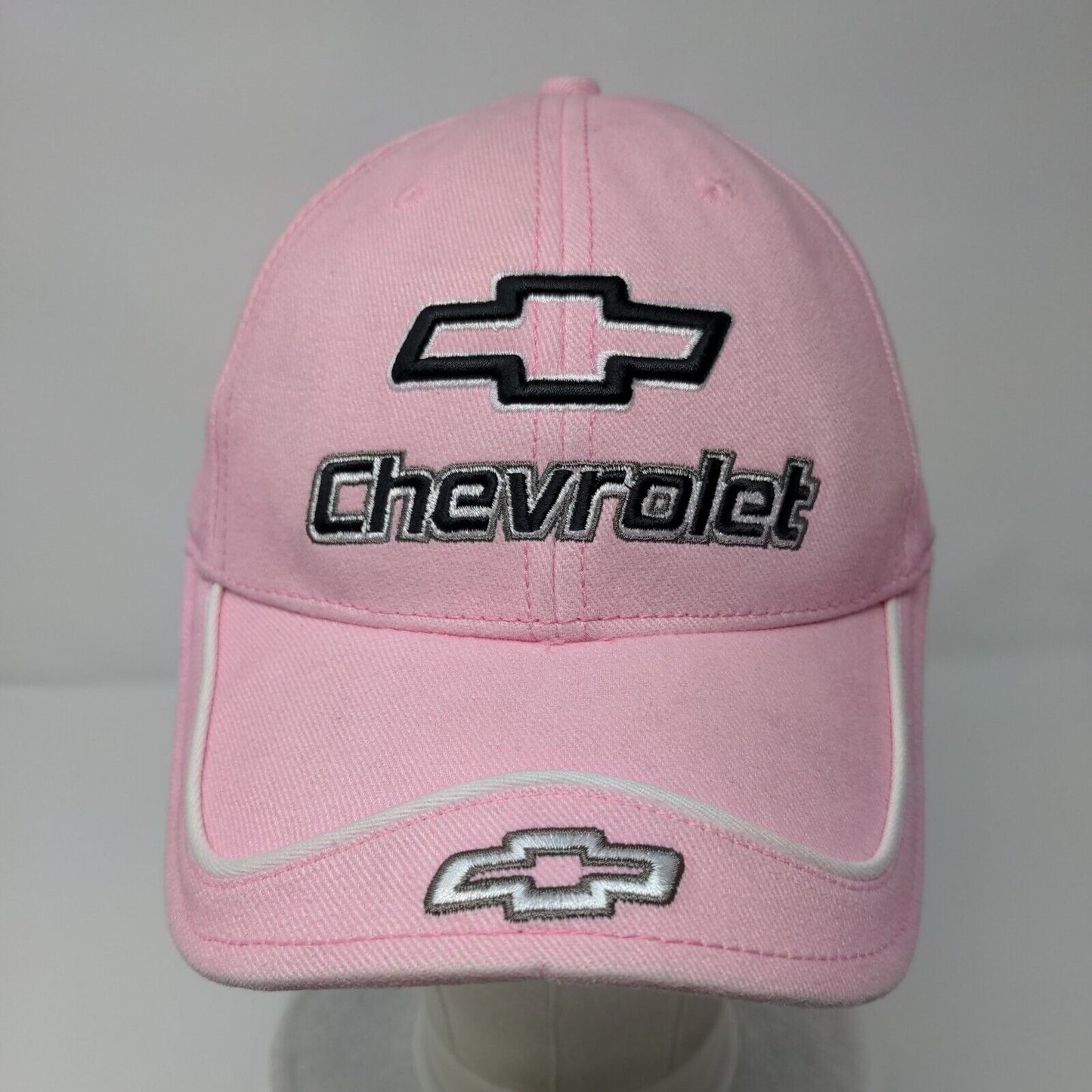 Chevrolet Strapback Hat Pink One Size Adjustable Embroidered Hot Rods
