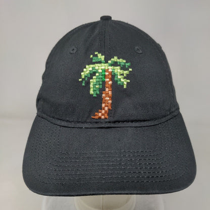 Palm Tree Slideback Hat Black OS Adjustable Nothing Lasts Forever H3 Headwear