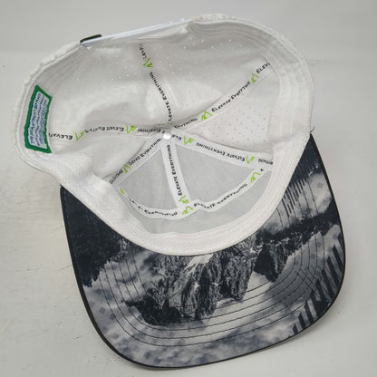 The Heartbeat Brand Trucker Hat Gray White Black One Size Mountain Logo Patch