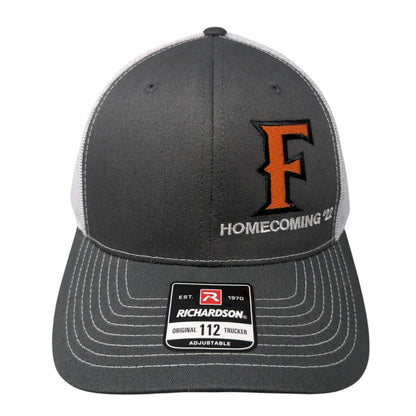F Homecoming '22 Agri-Service Snapback Trucker Hat Gray OS Adjustable Mesh Back