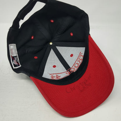 Otto Baseball Cap Black Red One Size Cotton Strapback Troop 44 Berlin CT Hat