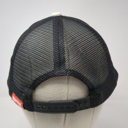 Maverik Trucker Hat White Gray One Size Truck Norris Mesh Back Snapback Graphic