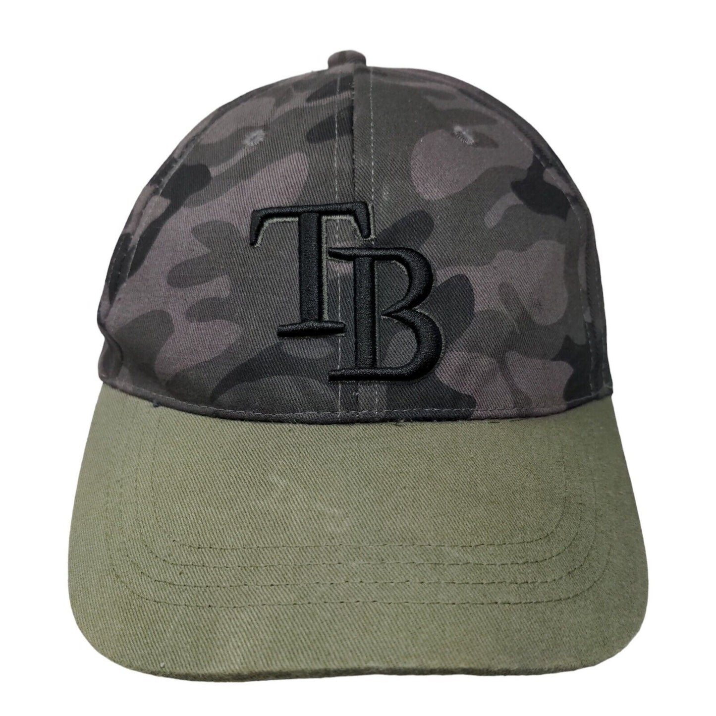 Tampa Bay Rays Men's Strapback Camo Hat Embroidered Logo 100% Cotton Adjustable