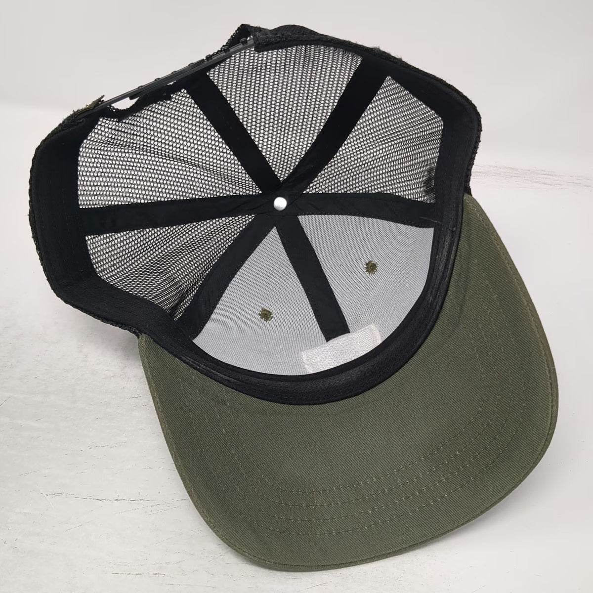 KÜHL Trucker Hat Green One Size Mesh Back Mountain Patch Snapback Curved Bill