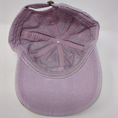 Unbranded Slideback Hat Purple One Size Adjustable Vented Holes 6 Panel Blank
