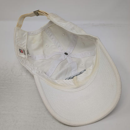 New York Jets NFL Team Apparel Cap White One Size Studded Slideback Logo Hat