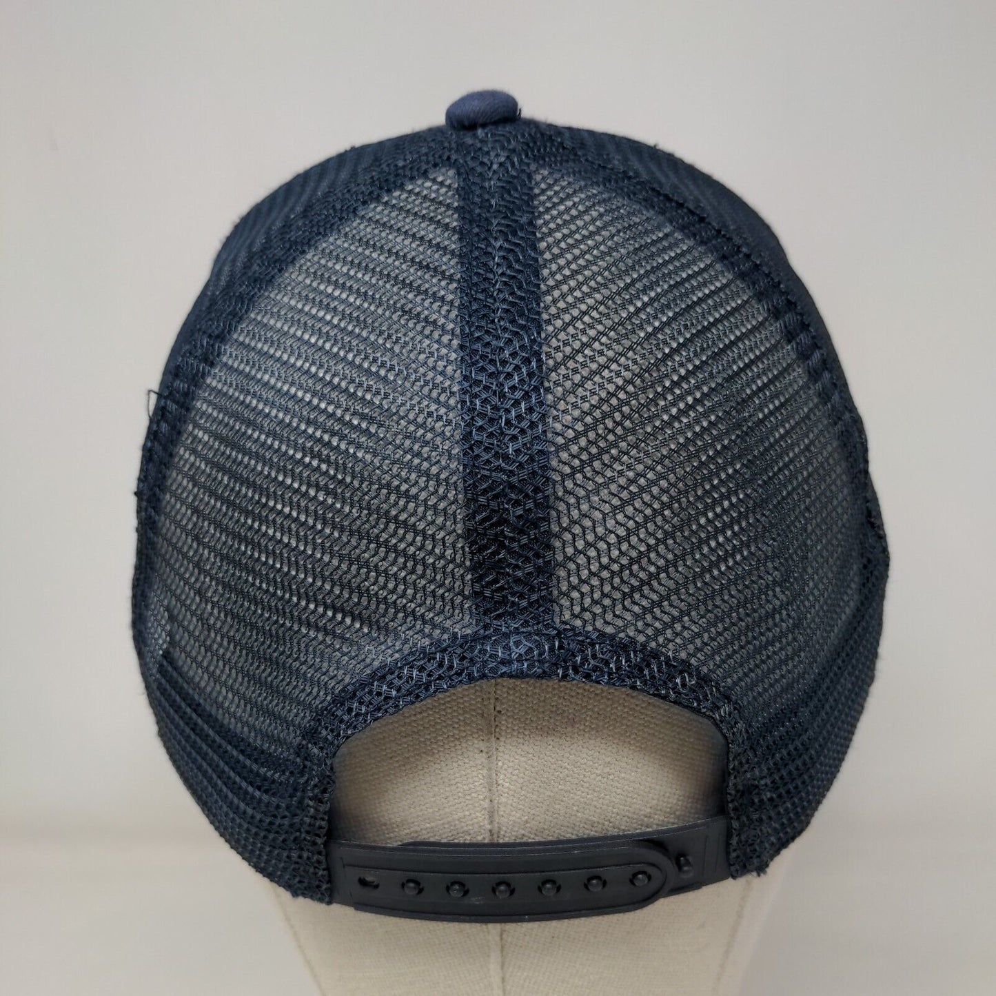 The Tebow Group Snapback Trucker Hat Blue One Size Mesh Back 6 Panel Dome Hats