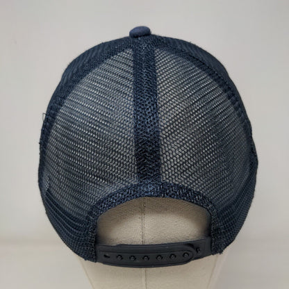 The Tebow Group Snapback Trucker Hat Blue One Size Mesh Back 6 Panel Dome Hats