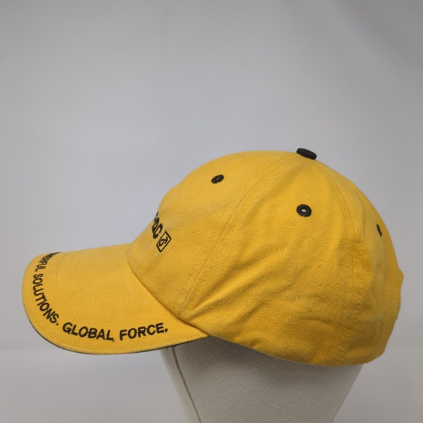 Enerpac Strapback Hat Yellow One Size Adjustable Embroidered 6 Panel