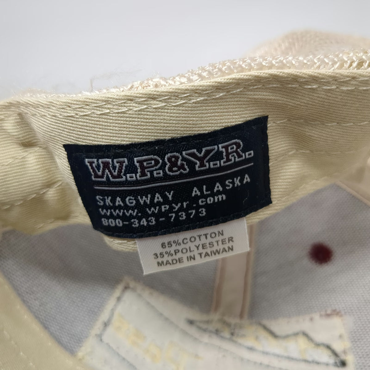 W.P.&Y.R. Baseball Cap Red One Size Skagway Alaska Mesh Patch 1898 Mountains Hat
