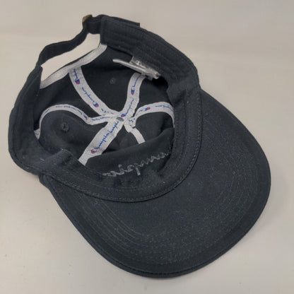 Champion Men's Slideback Hat Black Size OSFA 3D Logo 100% Cotton