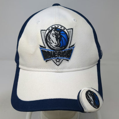 Reebok Dallas Mavericks NBA Blue White Cap One Size Strapback Logo Embroidery