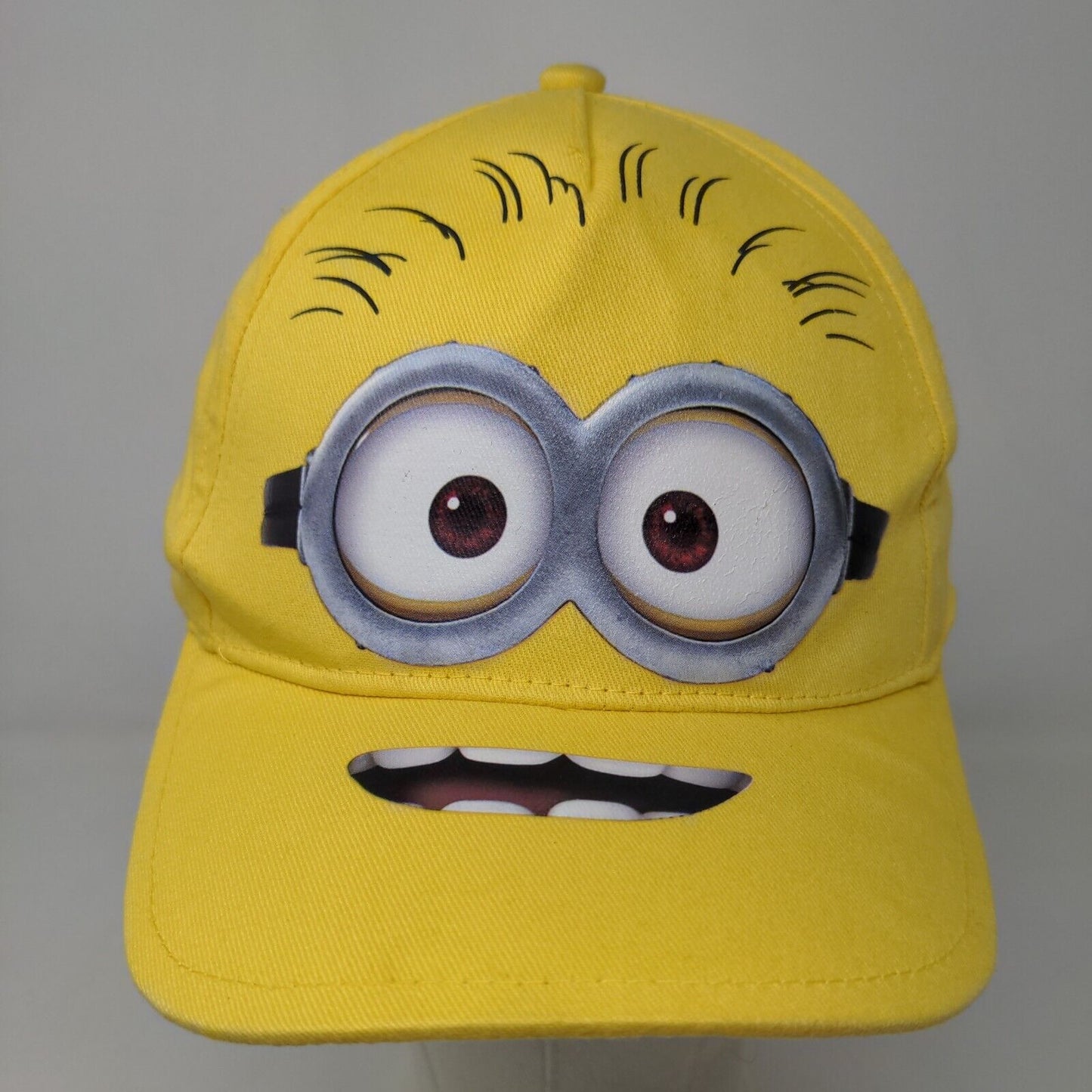 Despicable Me Minion Made Boys Stretchy Hat Yellow Graphic Face Logo