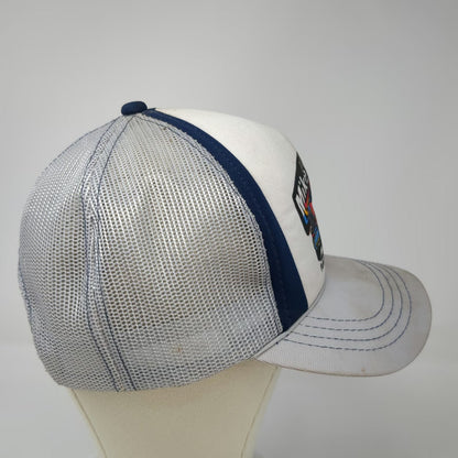 GA Headwear Trucker Hat White Blue OSFM Mike's Fuel Stop Shop Utah Semi Truck