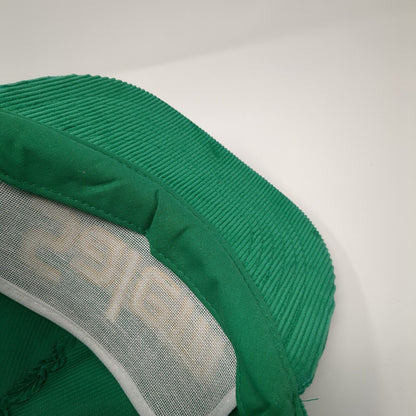 Salem Snapback Hat Green One Size Adjustable Embroidered Corduroy Gold Medal