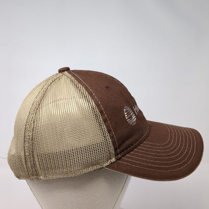 Hubbard Snapback Mesh Back Trucker Hat Brown One Size Outdoor Cap