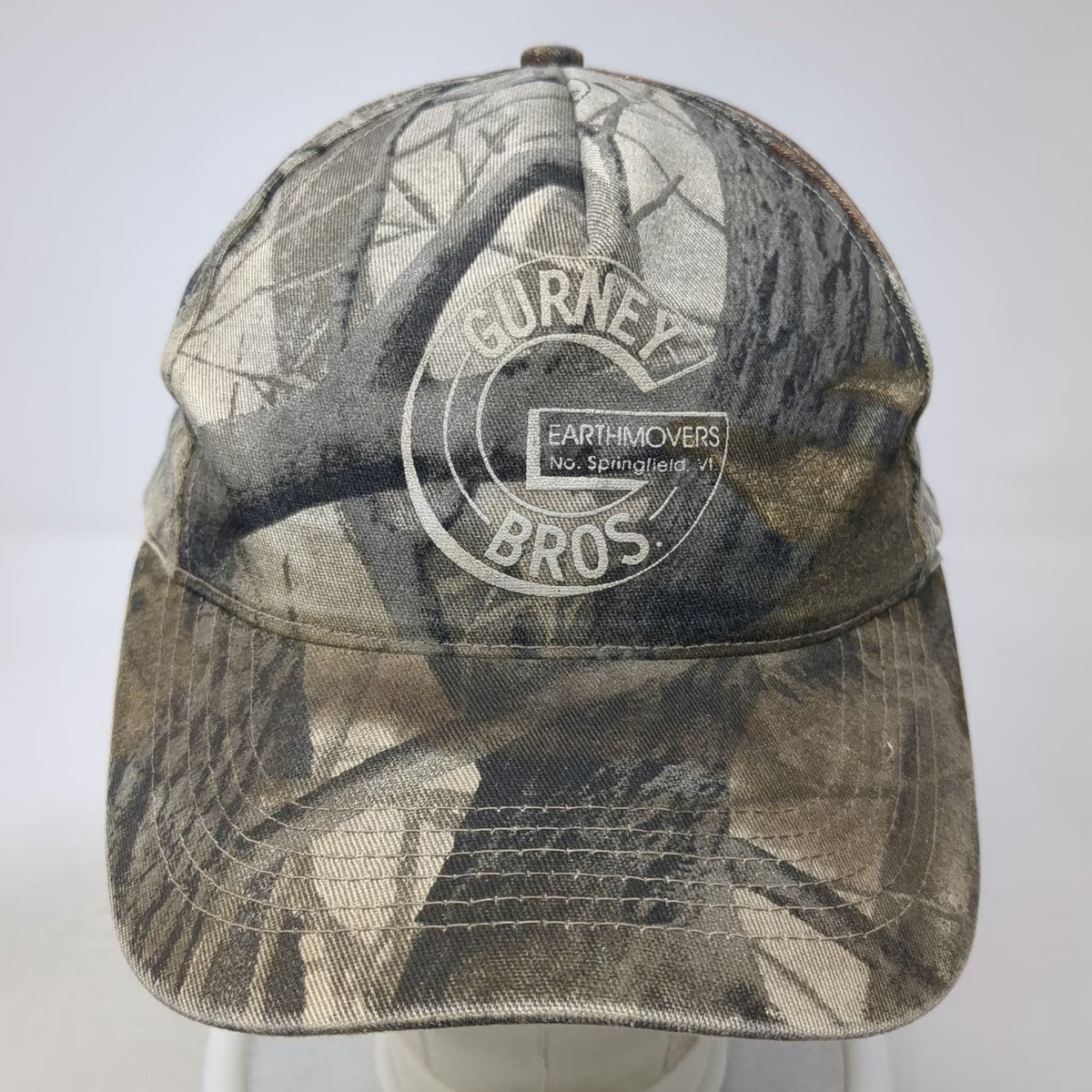Daystone 5 Panel Brown Camo One Size Hat Gurney Bros Earthmovers Springfield VT