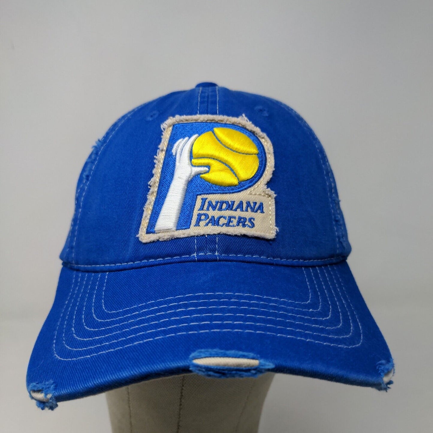 Home Court Men's Strapback Hat Blue OSFM Embroidered Indiana Pacers Logo