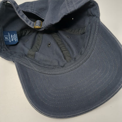 George Slideback Hat Blue One Size Adjustable Blank Solid Vent Holes