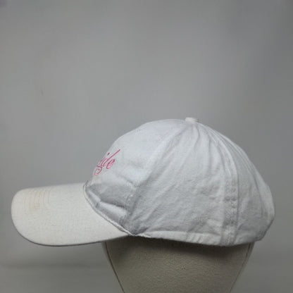 Bride Strapback Hat White One Size Adjustable Embroidered Logo 6 Panel