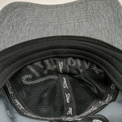 Titleist Baseball Cap Gray One Size Textured Embroidered Logo Golf Hat Slideback