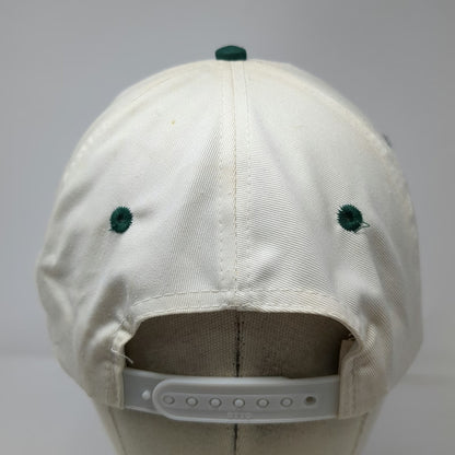 Otto 5 Panel Hat White Green OS Outdoor Channel Moose Graphic Snapback Logo