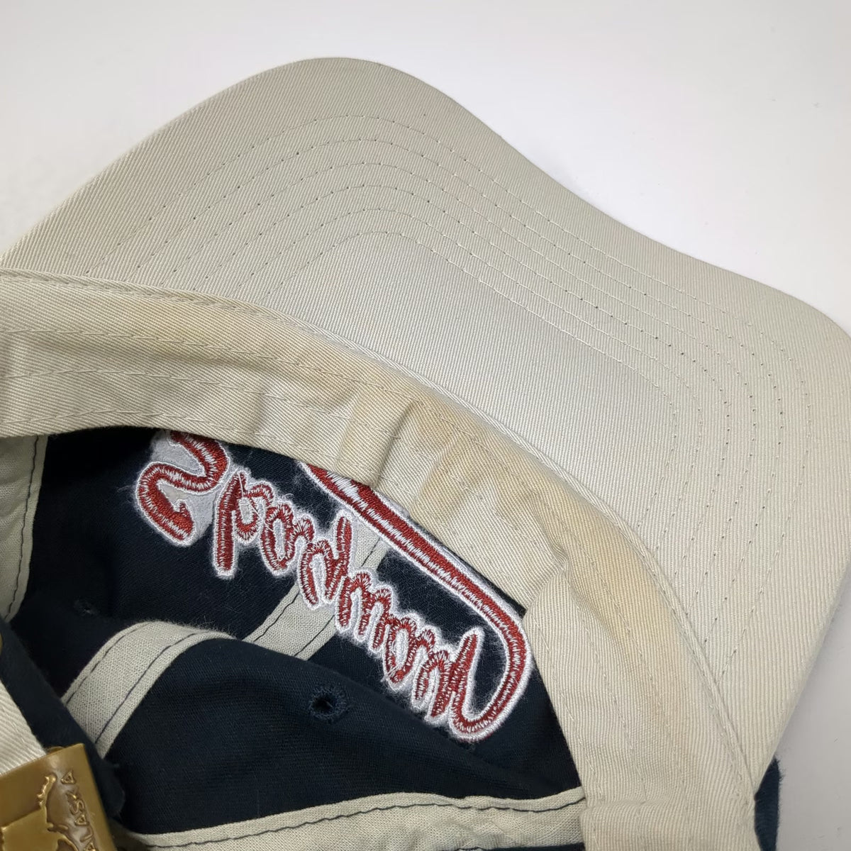 Alaska To Go! Baseball Cap Blue One Size Skagway Script Embroidery Slideback Hat