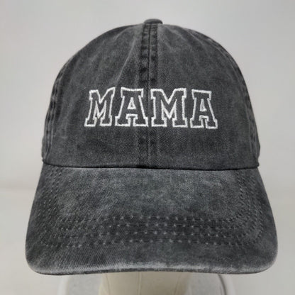 MAMA Slideback Hat Gray OSFM Embroidered Logo Adjustable 6 Panel