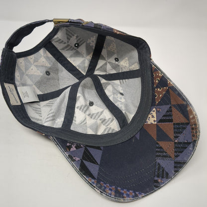 Universal Thread Slideback Hat Multicolor OS Adjustable Patchwork 6 Panel Cotton